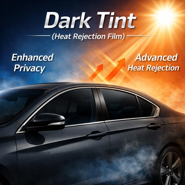 Film teinté foncé (film anti-chaleur)